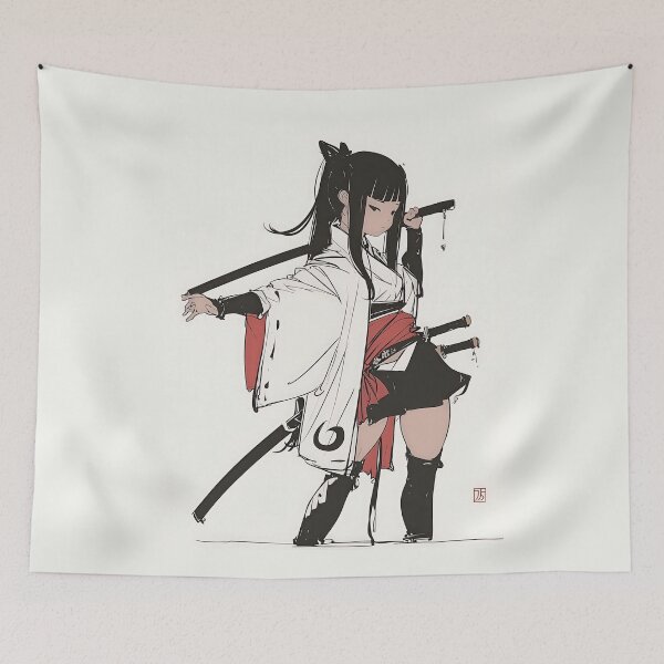 Item preview, Blossom Warrior designed and sold by Retro Type.