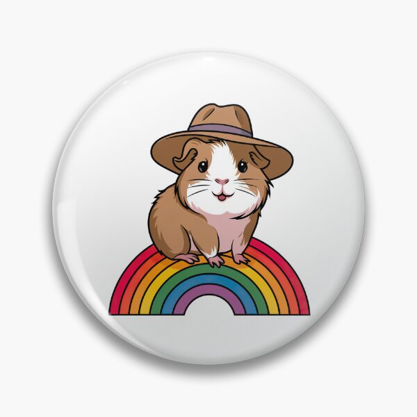 Item preview, Cute Guinea Pig on a Rainbow designed and sold by graphic-genie.