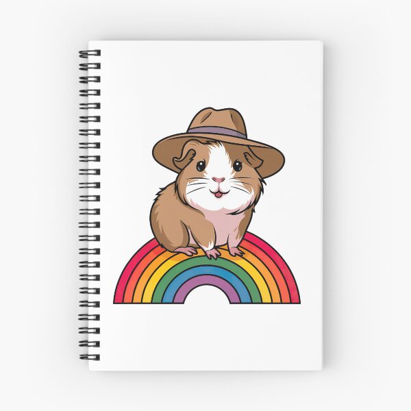 Item preview, Cute Guinea Pig on a Rainbow designed and sold by graphic-genie.