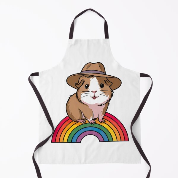 Item preview, Cute Guinea Pig on a Rainbow designed and sold by graphic-genie.
