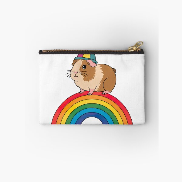 Item preview, Cute Guinea Pig on a Rainbow designed and sold by graphic-genie.