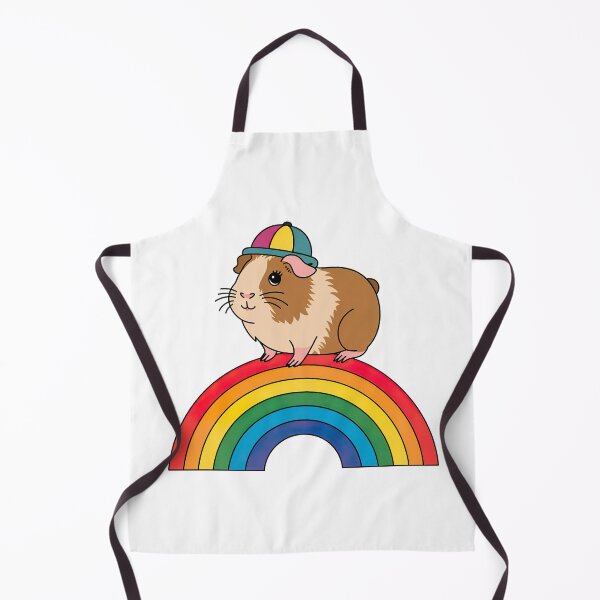 Item preview, Cute Guinea Pig on a Rainbow designed and sold by graphic-genie.