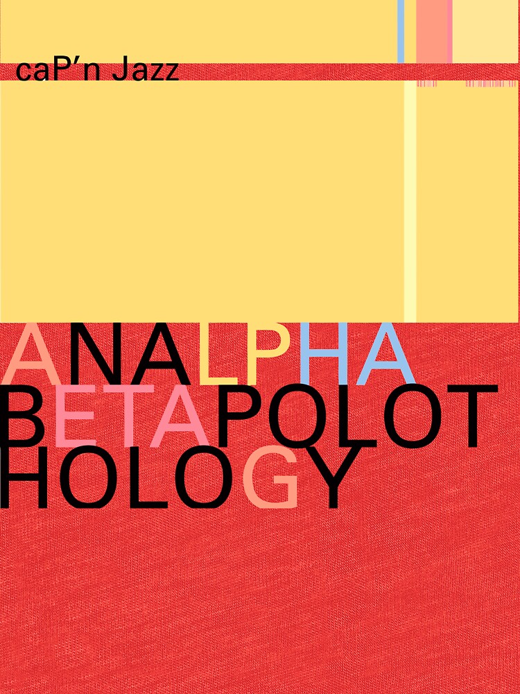 "Cap'n Jazz ‎ Analphabetapolothology" Tshirt by MrAceyAce Redbubble