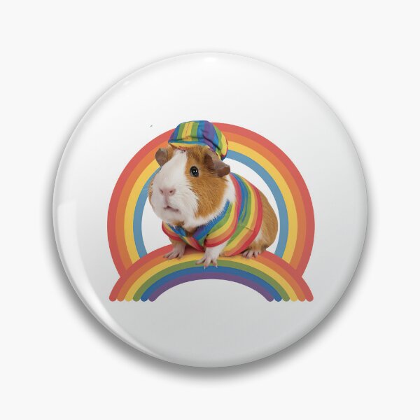 Item preview, Cute Guinea Pig on a Rainbow designed and sold by graphic-genie.
