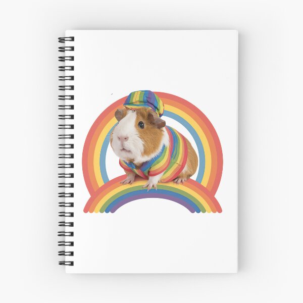 Item preview, Cute Guinea Pig on a Rainbow designed and sold by graphic-genie.