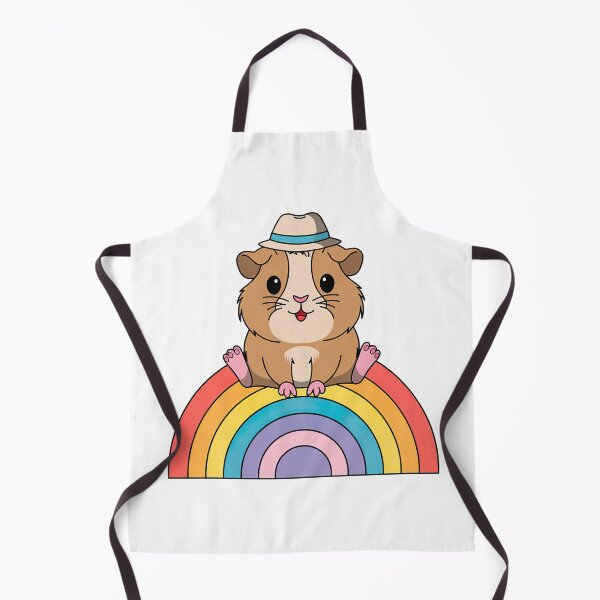 Item preview, Cute Guinea Pig on a Rainbow designed and sold by graphic-genie.