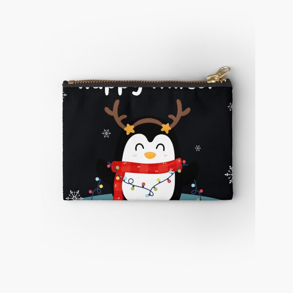 Item preview, Christmas Happy Penguin With Rain Deer Horns designed and sold by ShirtLife1.