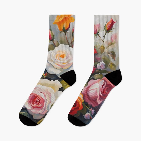 Item preview, Pretty Colorful Roses Oil Painting  designed and sold by Juana-.