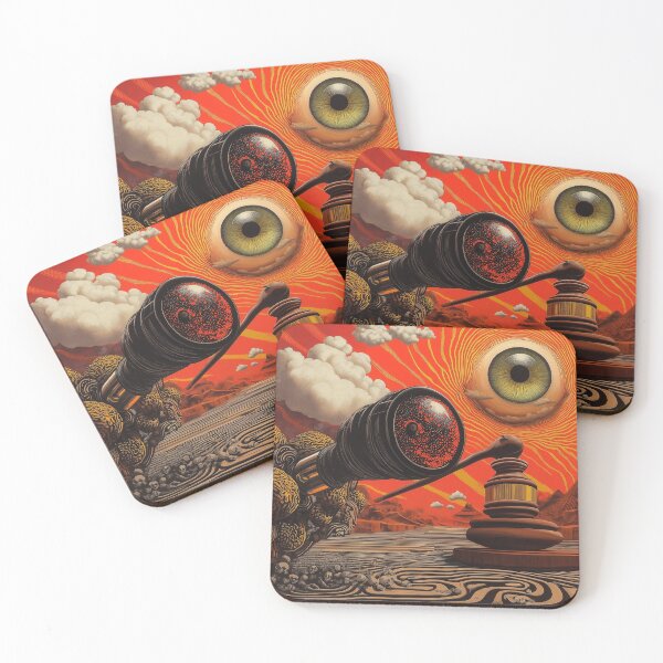 Item preview, Surreal justice and chaos in orange designed and sold by Desiredobsolete.
