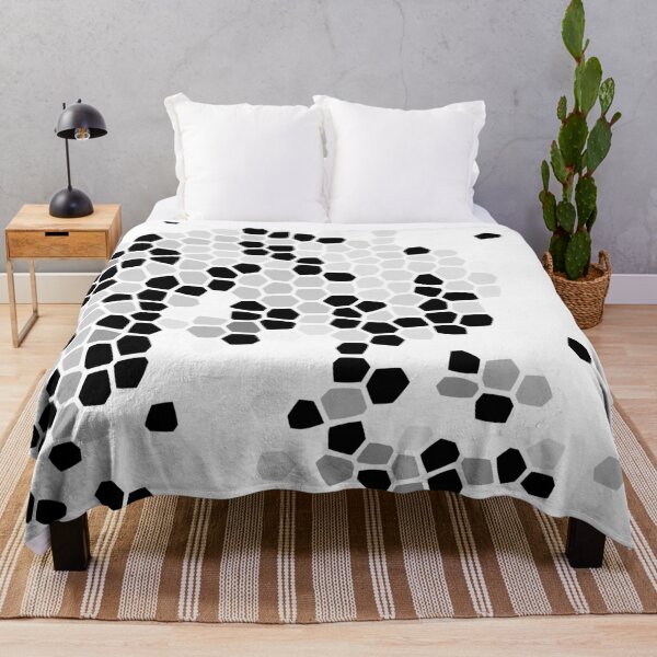 Item preview, Clean Geometric Black White Grey Mosaic Tile Flow  designed and sold by Dianne Mead.