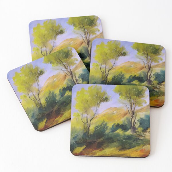 Item preview, Steep hill and wild trees designed and sold by MoodyFrames.