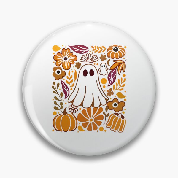 Item preview, Floral Pumpkin Ghost, Floral Ghost, Halloween Ghost designed and sold by Sigurornerosars.