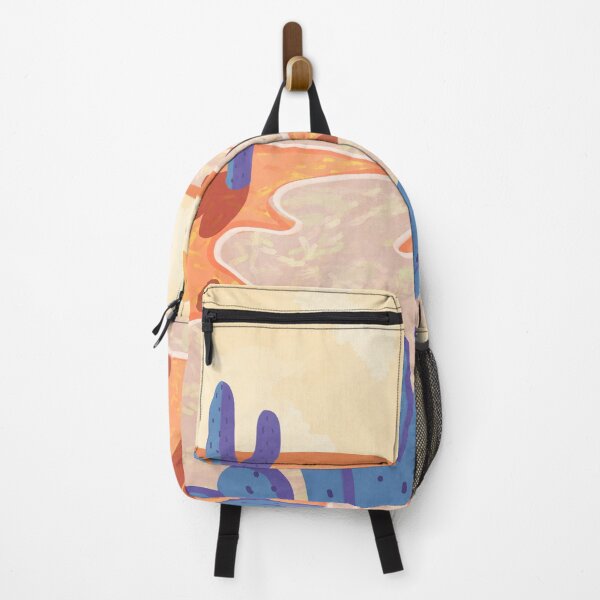 Item preview, Path Through the Painted Desert, Wander Through the Dunes, Warm Tones Glow In Desert, Blue Cacti In The Golden Sunset designed and sold by Kintsugi99.