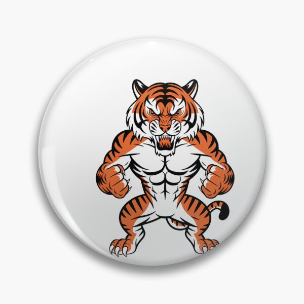 Item preview, Aggressive Tiger Cartoon designed and sold by Rell1970.
