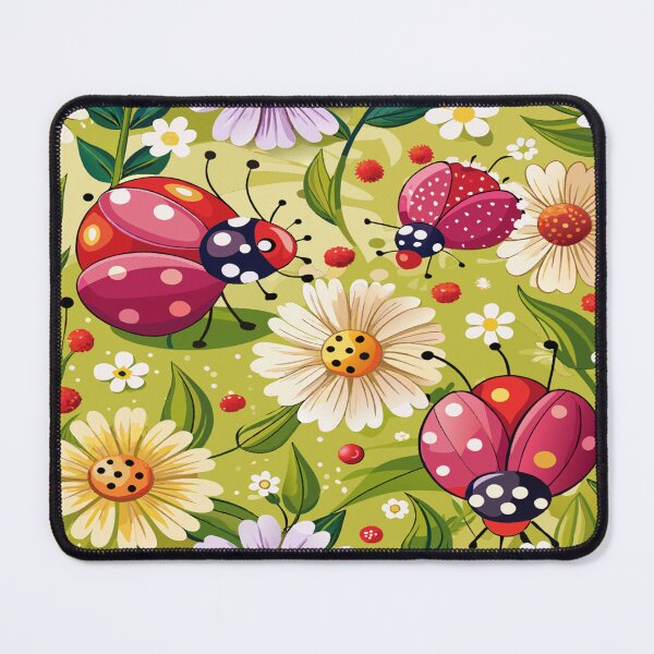 Item preview, Ladybug on bright flowers designed and sold by Erik Visnievskij.