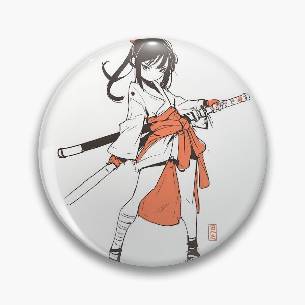 Artikelvorschau, Samurai-Schulmädchen entworfen und verkauft von Retro Type.