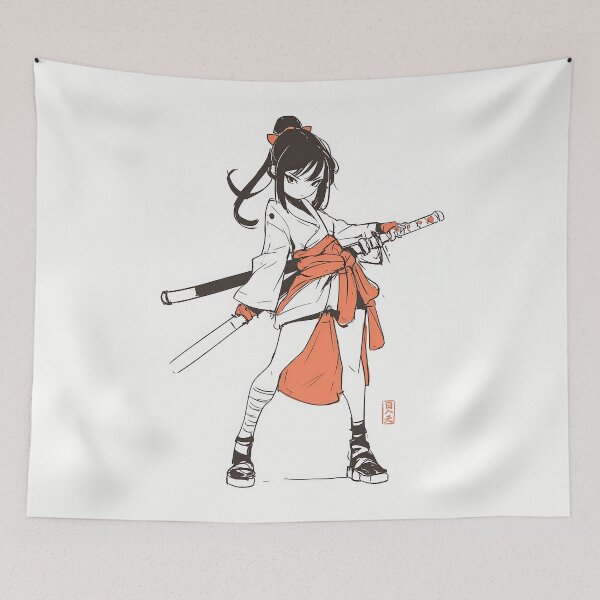 Item preview, Samurai Schoolgirl designed and sold by Retro Type.