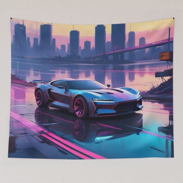 Artikelvorschau, Cyberpunk-Hypercar am See entworfen und verkauft von papi1998.