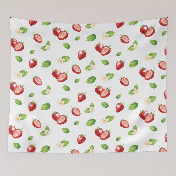Item preview, Strawberry Pattern hand drawn. designed and sold by Hornokhuk.