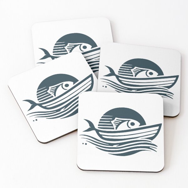 Item preview, Stylized fish in nautical design designed and sold by EliasAAA02.