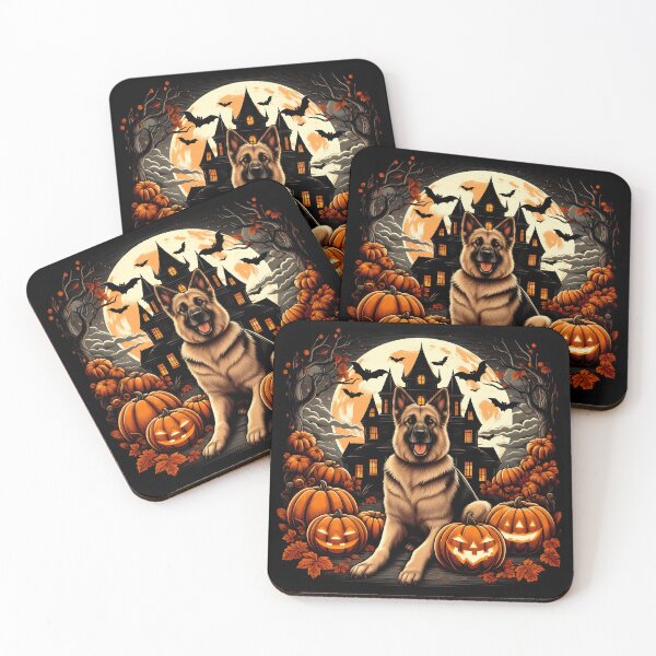 Item preview, Spooky Paws and Wagging Tails - A Halloween Adventure with a German Shepherd designed and sold by svarupa.