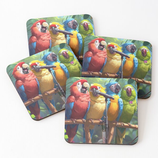 Item preview, Tropical Parrot Talk Show designed and sold by cute-animals99.