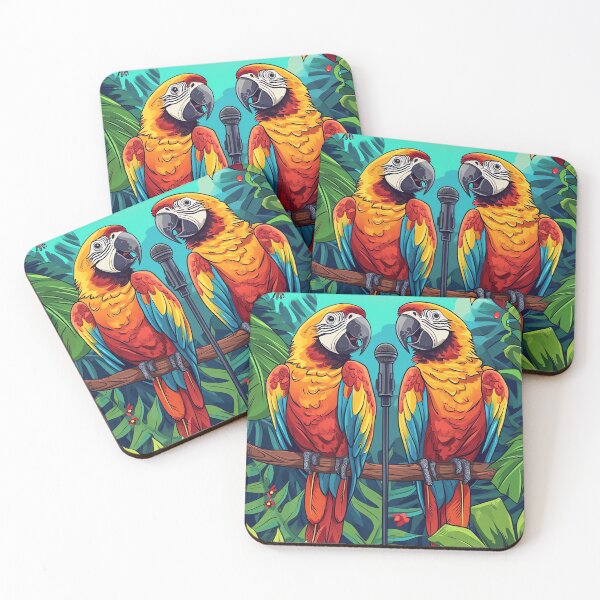 Item preview, Tropical Parrot Talk Show designed and sold by cute-animals99.