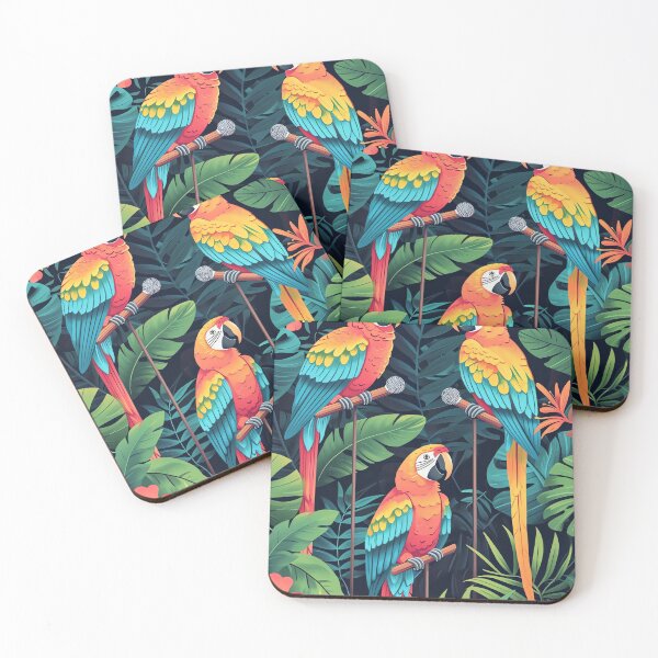 Item preview, Tropical Parrot Talk Show designed and sold by cute-animals99.