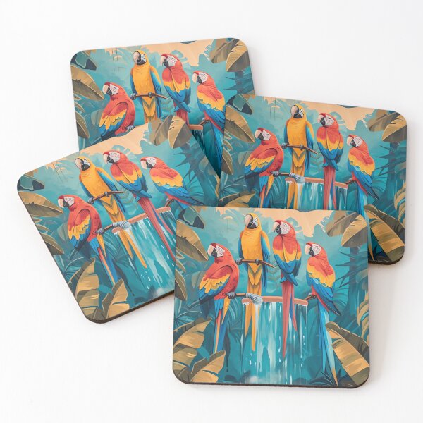 Item preview, Tropical Parrot Talk Show designed and sold by cute-animals99.
