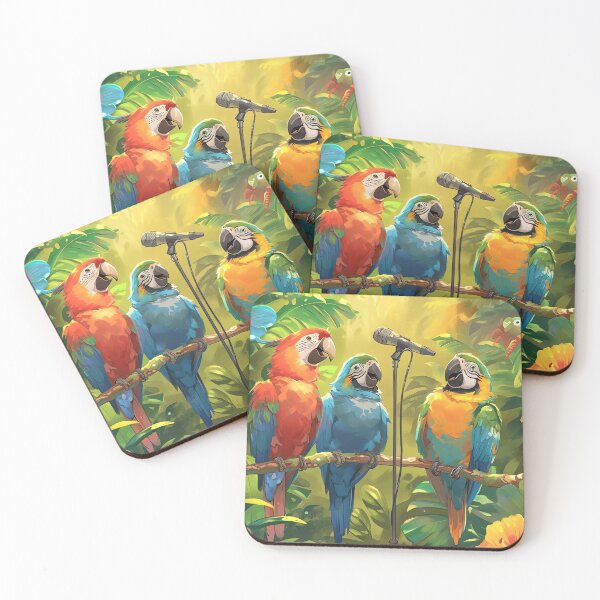 Item preview, Tropical Parrot Talk Show designed and sold by cute-animals99.