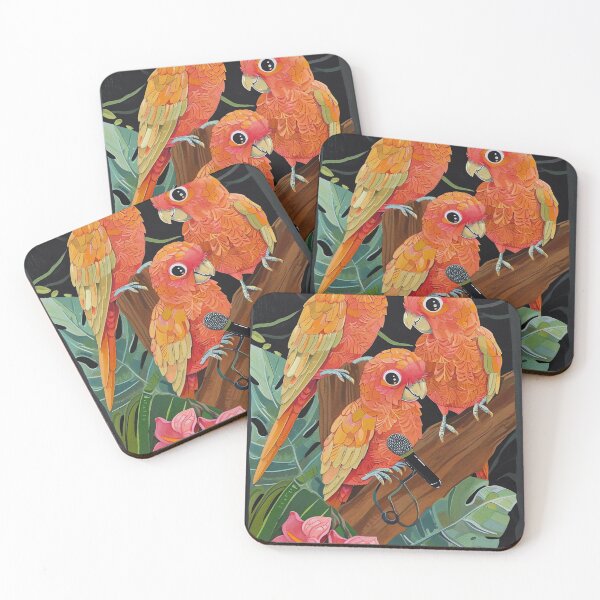 Item preview, Tropical Parrot Talk Show designed and sold by cute-animals99.