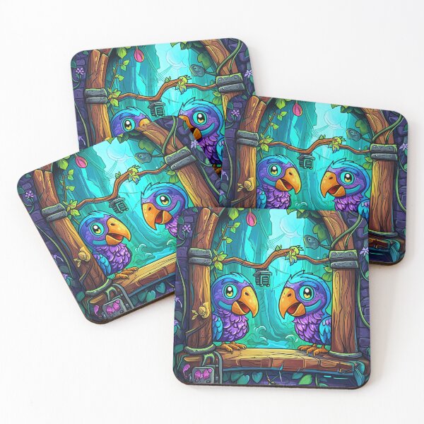 Item preview, Tropical Parrot Talk Show designed and sold by cute-animals99.