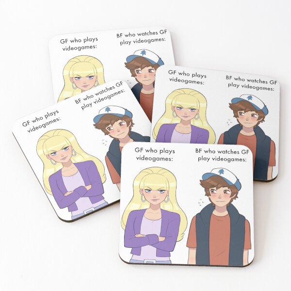 Item preview, Pacifica and Dipper are gamers designed and sold by Elle-Draws.