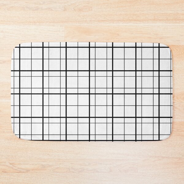 Item preview, White Windowpane Plaid Pattern Design designed and sold by PatternTitan.
