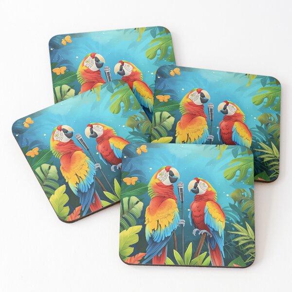 Item preview, Tropical Parrot Talk Show designed and sold by cute-animals99.