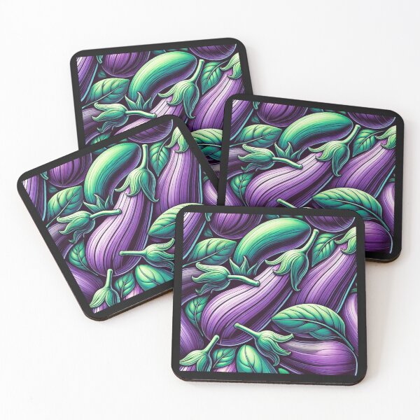 Item preview, Fun Eggplant Absract Vegetable Design designed and sold by TribalioDesigns.