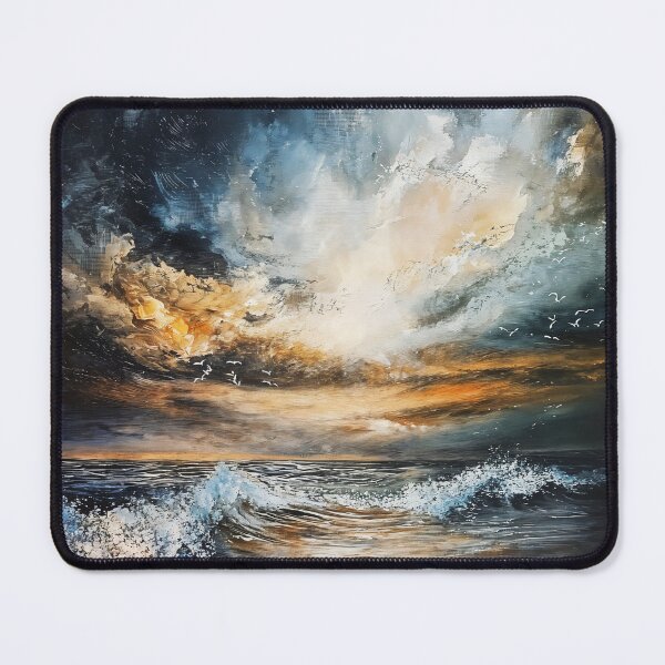 Item preview, Tempest Unveiled: A Stormy Coastal Dawn designed and sold by oanaunciuleanu.