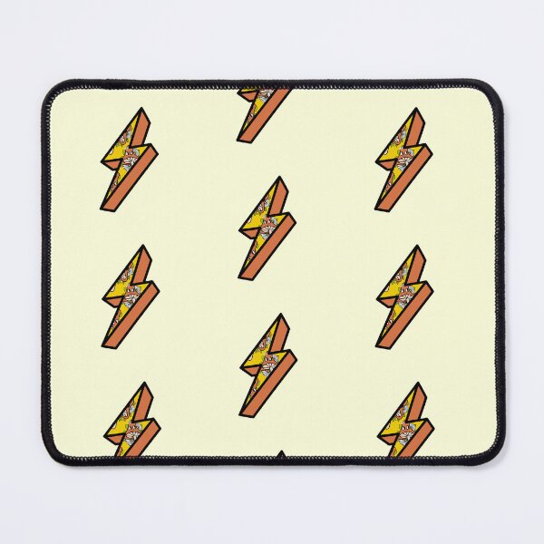 Item preview, Retro Lightning with Mushroom Pattern - Yellow and Orange designed and sold by MrsCreative1.