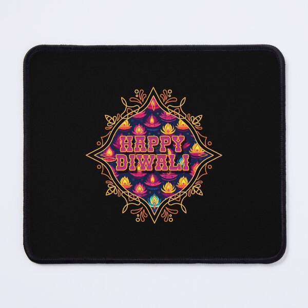 Item preview, Colourful Happy Diwali rangoli for the diwali festival lover ver8 designed and sold by CosmicNook1.