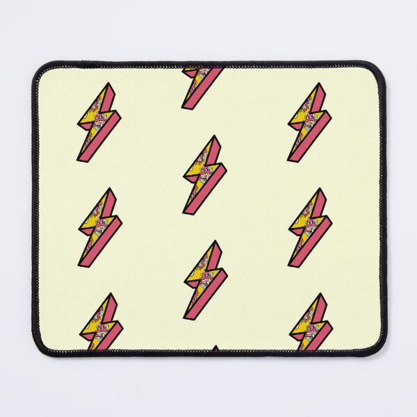 Item preview, Retro Lightning with Mushroom Pattern - Yellow and Watermelon color  designed and sold by MrsCreative1.