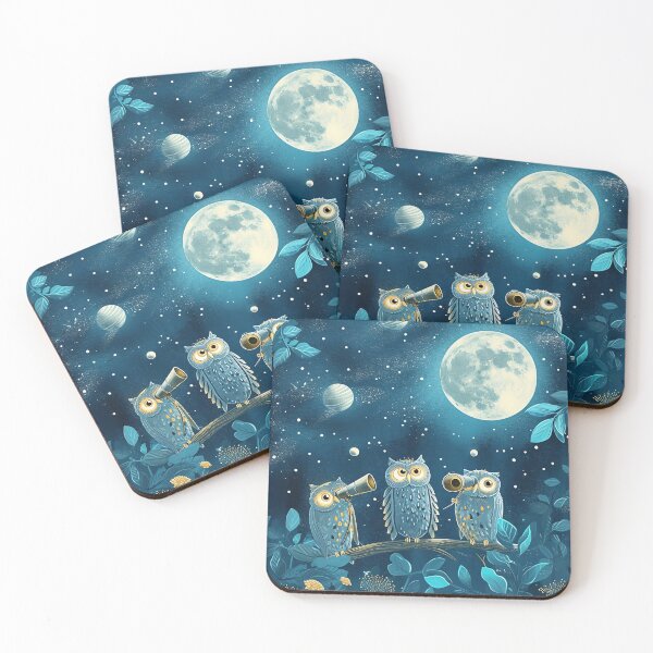 Item preview, Astronomer Owls Adventure designed and sold by cute-animals99.