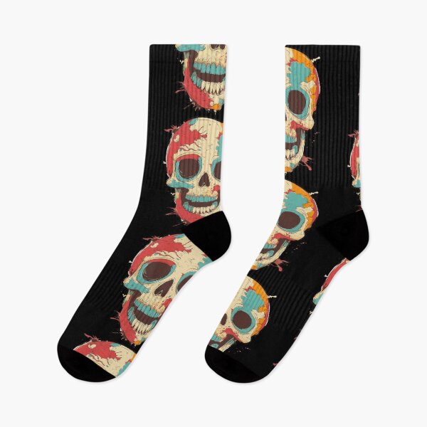 Item preview, funny and colorful skull designed and sold by elgregoart.
