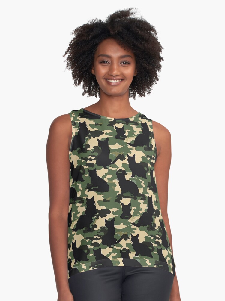 Vista previa del artículo con la obra «Blusa sin mangas», diseñado y vendido por Camouflages.