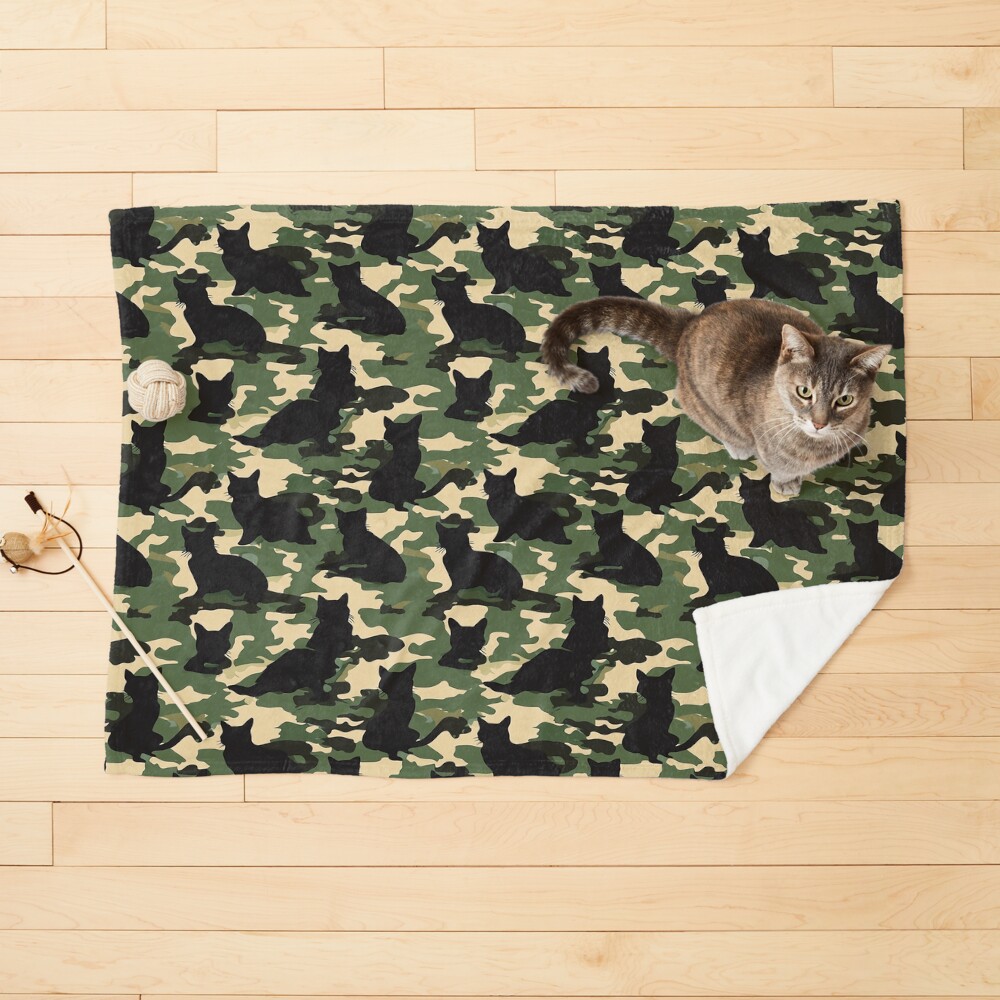Vista previa del artículo con la obra «Manta para mascotas», diseñado y vendido por Camouflages.