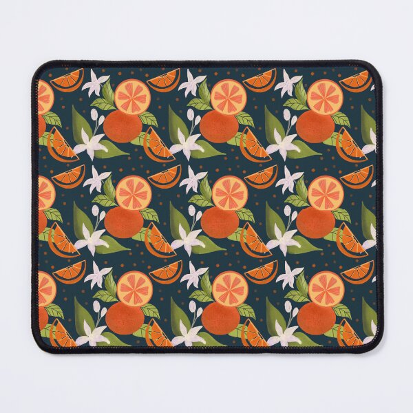 Item preview, Repeat Orange Pattern on Dark Background designed and sold by Kriti Tiwari.
