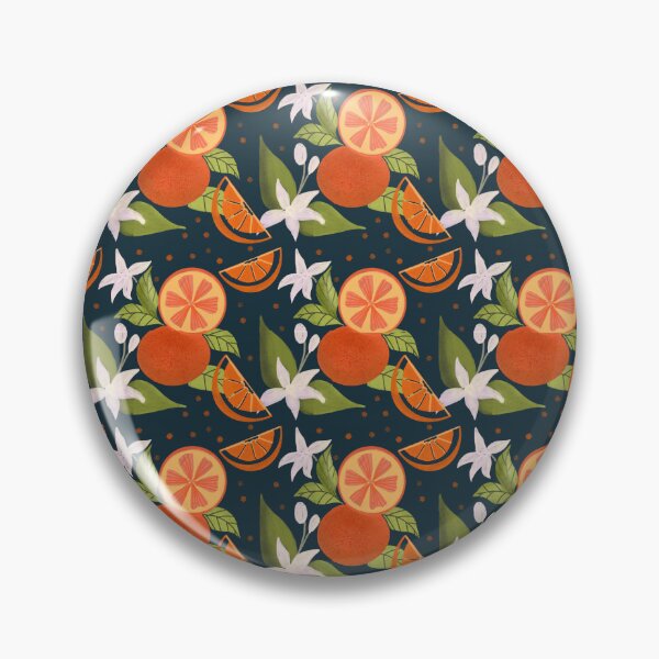 Item preview, Repeat Orange Pattern on Dark Background designed and sold by Kriti Tiwari.