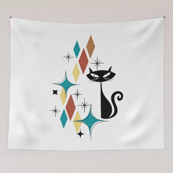 Item preview, Mid Century Modern Cat designed and sold by marymaevan.