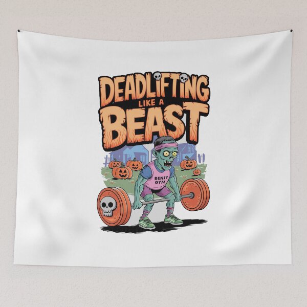 Item preview, Beast Mode: Deadlifting Zombie designed and sold by benjyjump.