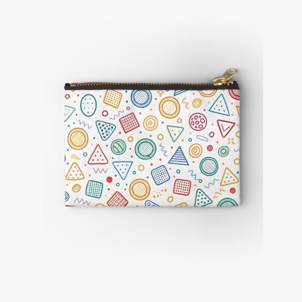 Item preview, Clean doodles of playful shapes like triangles, circles, and squares in a continuous pattern. designed and sold by DigitalArtByJoe.