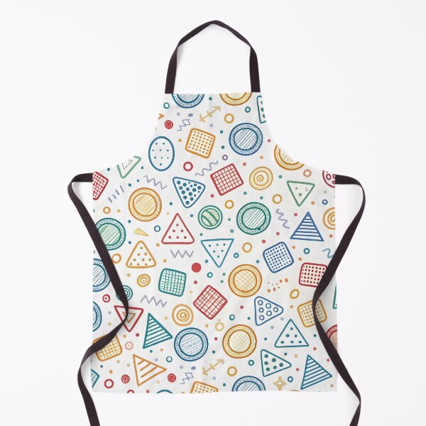 Item preview, Clean doodles of playful shapes like triangles, circles, and squares in a continuous pattern. designed and sold by DigitalArtByJoe.